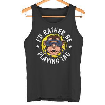VR Gaming Laser Tag Gamer I’d Rather Be Playing Tag Tank Top | Mazezy