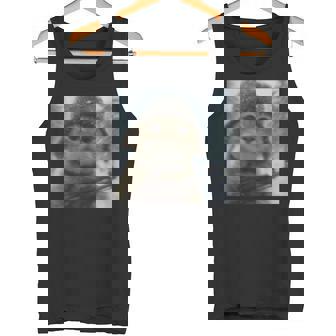 Wacky Cat Snow Kitten Soldier Selfie With Gun Meme Tank Top | Mazezy