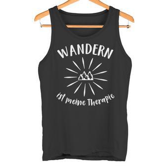 Wandern Ist Meine Therapie Wandern Tank Top - Seseable