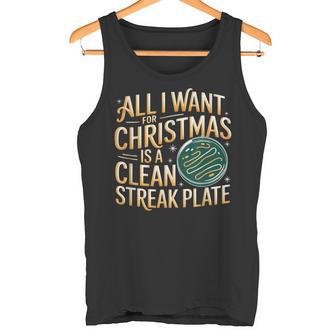 All I Want For Christmas Is a Clean Plate Biology Christmas Tank Top | Mazezy
