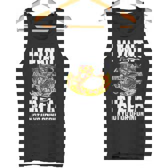 I Want Paella Not Your Opinion スペインのパエリア タンクトップ - Kawaiitshirt