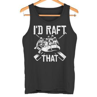 Water Rafter White Water Kayaking White Water Rafting Tank Top | Mazezy