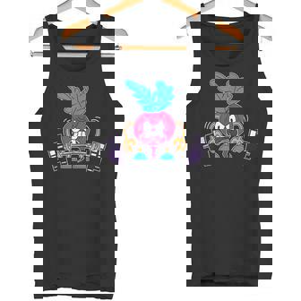 Weightlifting Radish Gym Workout Vegan Sportsman Tank Top Tank Top | Mazezy