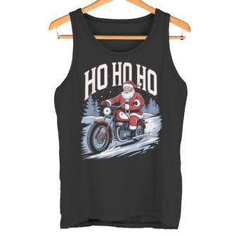 Weihnachten Humor Weihnachtsmann Motorrad Weihnachts Party Tank Top - Geschenkecke
