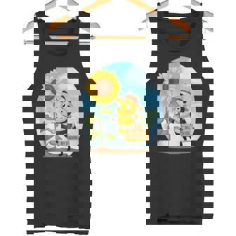 Will You Bee My Sunshine Cute Bee And Sunflower Tank Top Tank Top | Mazezy