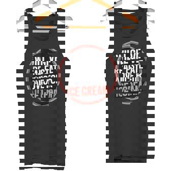 Will Give Real Estate Advice For Ice Cream Tank Top Tank Top | Mazezy