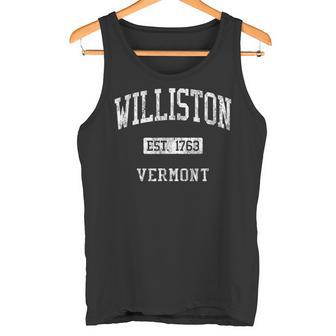Williston VT J04 Vintage Athletic Sports Tank Top | Mazezy