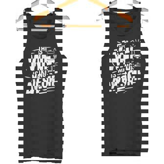 This Wine Is Making Me Awesome Fun Wine Lover Tank Top | Mazezy