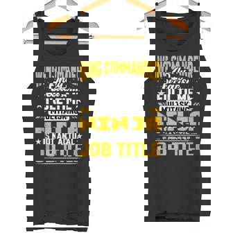 Wing Commander Job Title Tank Top Tank Top | Mazezy