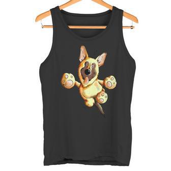 Witziger Deutscherchäferhund I Comic I Hunde Fan Tank Top - Geschenkecke
