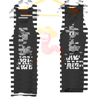 Worm Farmer Earthworm Composting Tank Top Tank Top | Mazezy