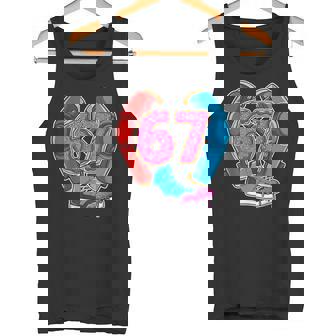 Wrestling Drip Number 67 Wrestling Player 67 Tank Top | Mazezy