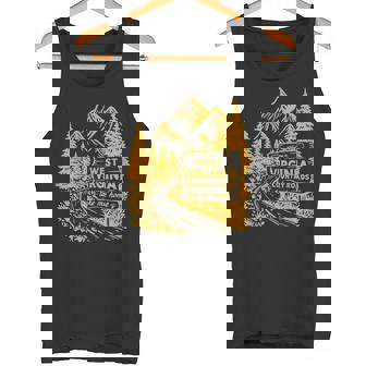 Wv ミニマリストヴィンテージウェストバージニア州生まれ育ち地元をご覧ください タンクトップ - Kawaiitshirt