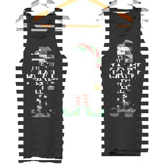Xmas Karate Elf Matching Family Group Christmas Elf Tank Top | Mazezy
