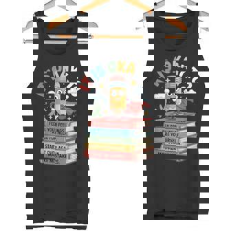 Yellow Mental Health Awareness Day It's Okay To Feel Kids Tank Top | Mazezy