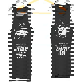 Yellowfin Tuna Deepwater Power School Saltwater Fishing Tank Top Tank Top | Mazezy