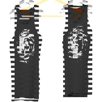 Ying Yang Flowtate 瞑想 水彩画 太極拳 メンズ レディース タンクトップ - Kawaiitshirt