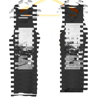 Yokohama Yamashita Pier 1966年3月 モノクローム写真 タンクトップ - Kawaiitshirt