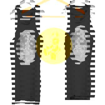 うさぎ星人 On The Yellow Moon タンクトップ - Kawaiitshirt