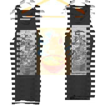 かわいい かわいい 日本人 ゲーマー 面白い ラーメン レトロ カピバラ タンクトップ - Kawaiitshirt