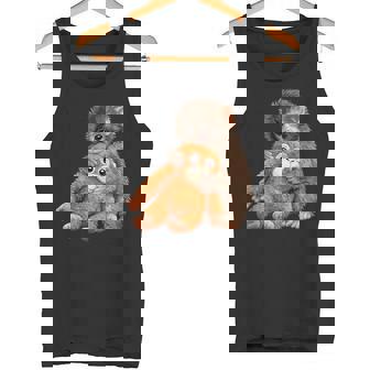 かわいいモンキーパンチ 日本の赤ちゃん猿 タンクトップ - Kawaiitshirt
