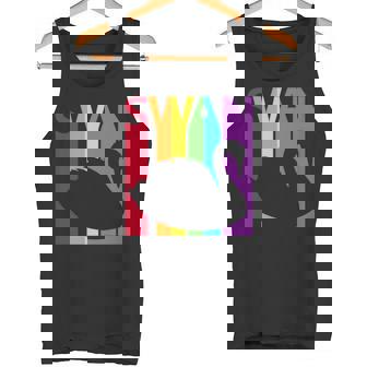 かわいいレインボースワンの鳥が好きな人 長袖tシャツ タンクトップ - Kawaiitshirt