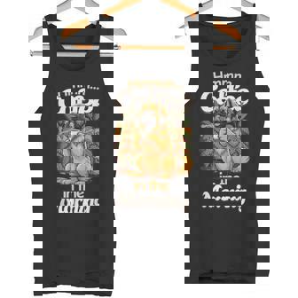 かわいいレオンベルガー犬と朝のコーヒー。 タンクトップ - Kawaiitshirt