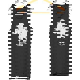 ぞうさん 象（Aタイプ）シンプル【どうぶつフレンズ】動物 イラスト かわいい デザイン タンクトップ - Kawaiitshirt