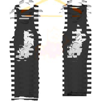 ねこぺん日和 桜 タンクトップ - Kawaiitshirt