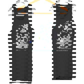 みんなの地球 アニマル キリン カンガルー カピバラ クアッカワラビー ワオキツネザル ハリネズミ メンズ レディース タンクトップ - Kawaiitshirt