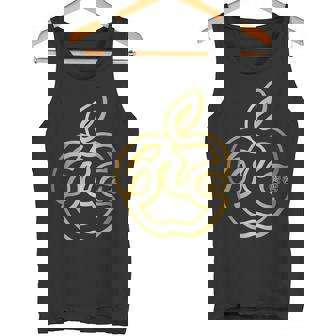 りんご フルーツ ひらがな 隠し文字 タイポグラフィ ユニーク おもしろみ デザイン タンクトップ - Kawaiitshirt