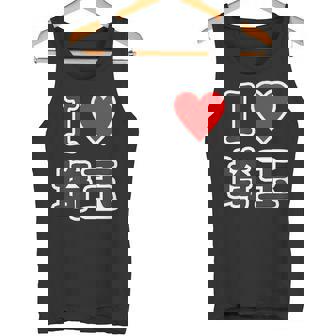 アイラブ・埼玉（I Love ハート）【47都道府県】Jimo-T ジモティ 地元愛 お土産 旅行 メッセージ・面白 タンクトップ - Kawaiitshirt