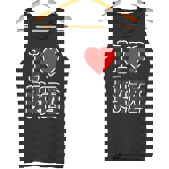 アイラブ・関西（I Love ハート）Big 大きな文字【47都道府県】Jimo-T ジモティ お土産 面白 タンクトップ - Kawaiitshirt