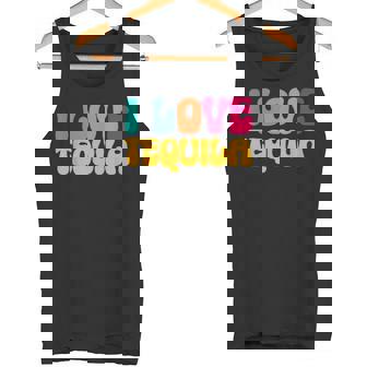 アイ・ラブ・テキーラ、グルーヴィー・テキーラ・ドリンカー・ラバーズ タンクトップ - Kawaiitshirt