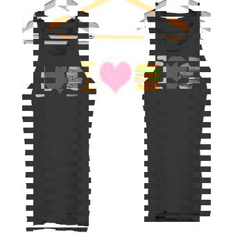 アイ・ラブ・デラックス・ハンバーガー タンクトップ - Kawaiitshirt
