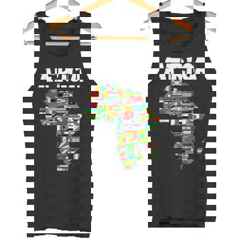 アフリカtシャツ 誇り高きアフリカ国旗大陸愛 タンクトップ - Kawaiitshirt