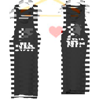 インド I Heart India I Love India タンクトップ - Kawaiitshirt