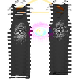 ウィアードコアアイボールドリームコアエステティックグランジエッジィトリッピー タンクトップ - Kawaiitshirt