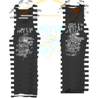 ウミガメ 地球 日 救う かわいい 惑星 学生 先生 タンクトップ - Kawaiitshirt