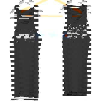 エイッエイッうぉ おもしろ 魚 ジョーク 海 シンプル パロディ 応援 エール 水族館 だじゃれ 長袖tシャツ タンクトップ - Kawaiitshirt