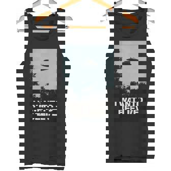 エイリアンufoアパレル「I Want To Believe」 長袖tシャツ タンクトップ - Kawaiitshirt