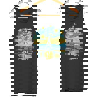 エッフェル塔 アートワーク ルーヴル美術館 フランス観光 パリ タンクトップ - Kawaiitshirt