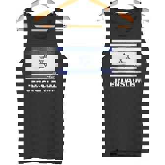 エルサレムイスラエル国旗シャツ タンクトップ - Kawaiitshirt