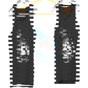 オオカミ 動物 顔 アート グラフィック 野生動物 カラフル 狼の恋人 タンクトップ - Kawaiitshirt