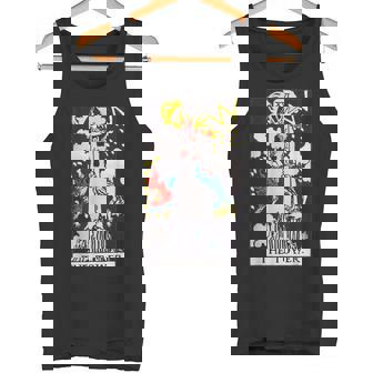 オリジナルのrider Waite Deckからのタワービンテージタロットカード タンクトップ - Kawaiitshirt