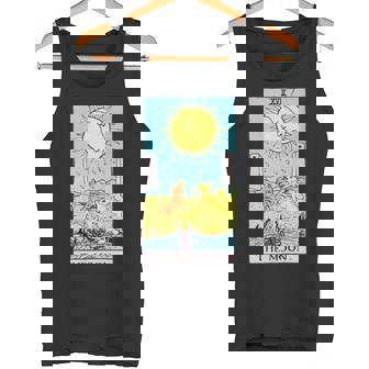 オリジナルのrider Waite Deckのムーンヴィンテージタロットカード。 長袖tシャツ タンクトップ - Kawaiitshirt