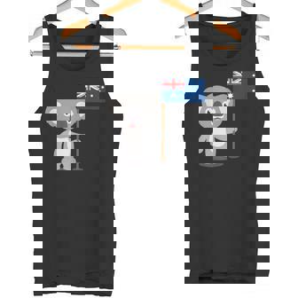 オーストラリアのコアラ オーストラリア国旗 タンクトップ - Kawaiitshirt