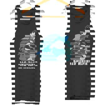 カササギ 鳥 動物 翼 バードウォッチング バーダー アウトドア 野鳥観察 タンクトップ - Kawaiitshirt