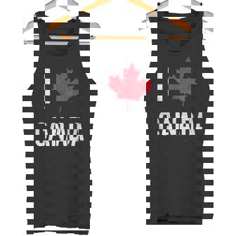 カナダ お土産 I Love Canada タンクトップ - Kawaiitshirt