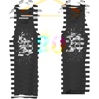 カラフルな絞り染め 20歳の女児 20歳の誕生日 タンクトップ - Kawaiitshirt